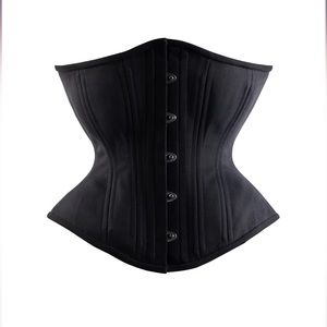 Timeless Trends Black Cotton Novice Corset, Hourglass Silhouette 30